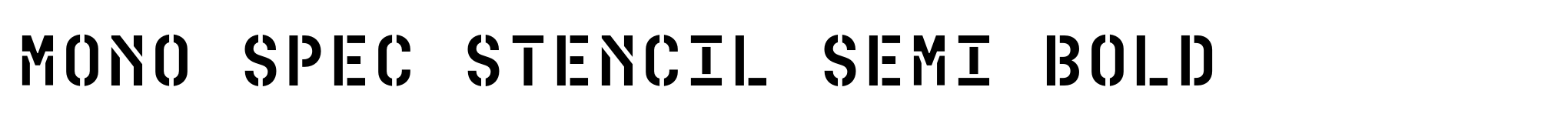 Mono Spec Stencil Semi Bold image